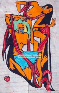 Batik Hanging-Amour antique