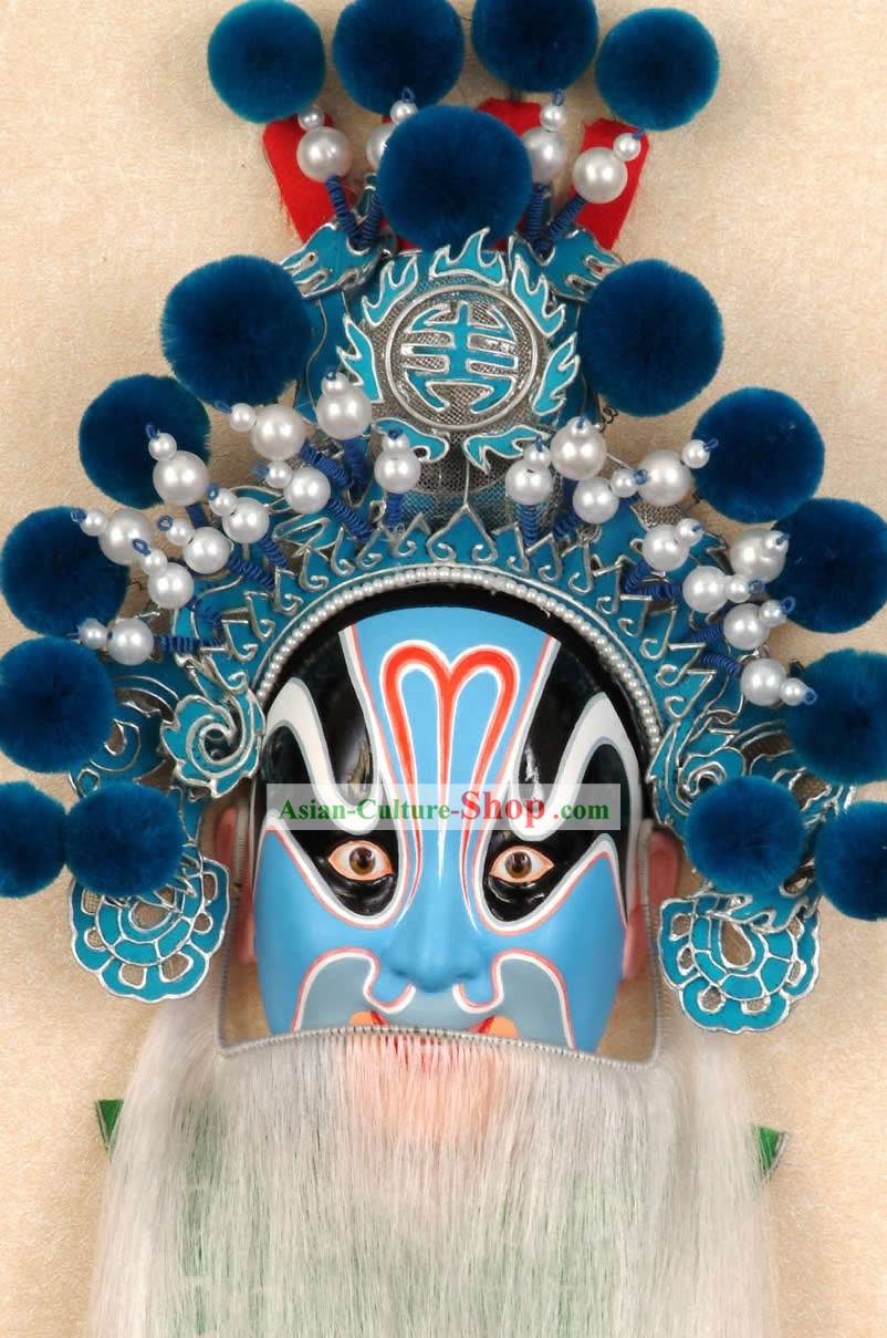 Máscara artesanal Pekín Opera colgantes Decoración - Ejecutar Ao