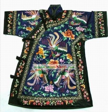 Fabricación artesanal 100% Robe bordado chino Phoenix Emperatriz