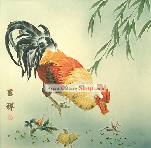ウッドハウスソリッド装飾絵画 - ラッキー彫刻中国の古典ハンド