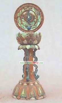 Chinese Classic Archaized Tang San Cai Statue-Eight Treasures
