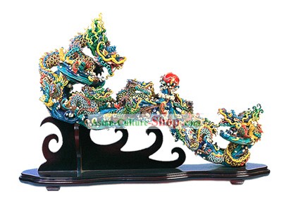 Cochin China Cerámica-Como sus deseos Nine Dragons