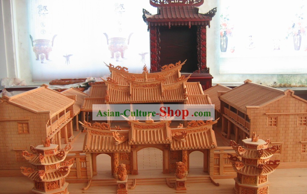 Tallado en madera clásica china colección Venado Mundial