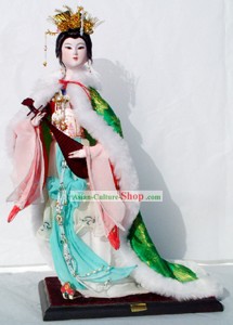 Handmade Peking Silk Figurine Doll - Wang Zhaojun