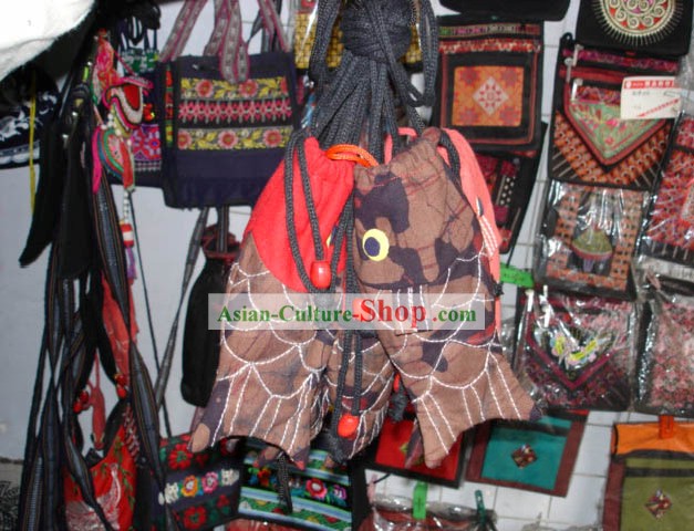 Chinese Hand Made Batik Fisch Stil Bag