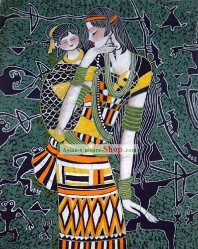 Cinese Batik Hanging-Mother Love