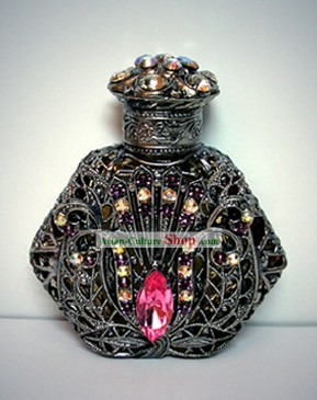 Cristal de Bohemia Artesanía botella de perfume 5