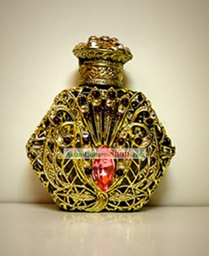 Cristal de Bohemia Artesanía botella de perfume 7