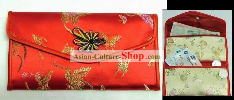 Chinese Classic Red Butterfly Purse