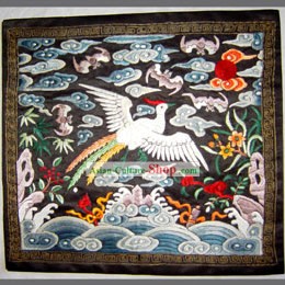 Qing Dynasty Fifth Grade Civilian Hand Embroidery Flake