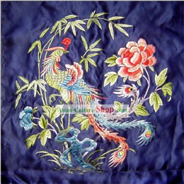 Mano clásico chino bordados hechos con escamas de Phoenix