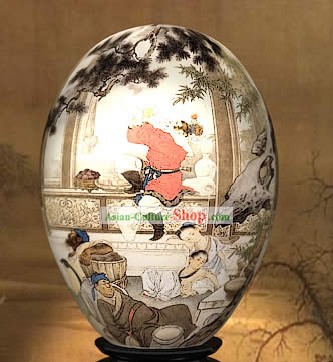 中国の驚異の手が西の旅のカラフルな卵天の楽しみを塗装