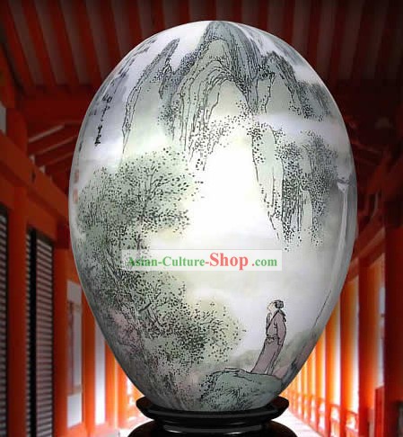 カラフルな卵李白の詩人を塗装中国の驚異のハンド