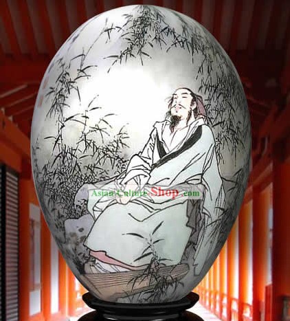 中国の驚異のハンドは、カラフルな卵、白居易塗装済み完成品