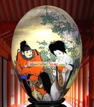 Mão-Maravilha pintado pintura chinesa Amor Colorful Egg Palace-