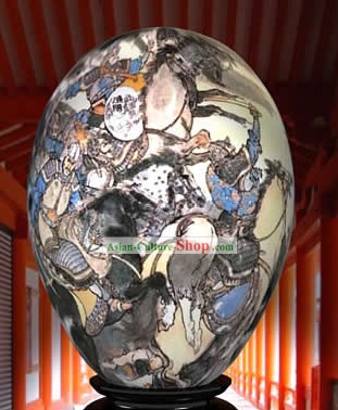 中国のワンダーハンドは、カラフルな卵古代戦争時の絵を塗装