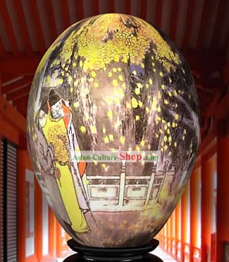 Китайская рука Wonder Окрашенные Красочные яиц Хризантема императора картина