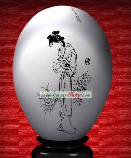 Maravilla mano chino pintado de colores de huevo-Zi Juan de El sueño de Red Chamber