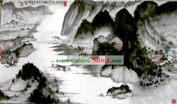 Chinese Yangtze River Painting by Ma Quansheng