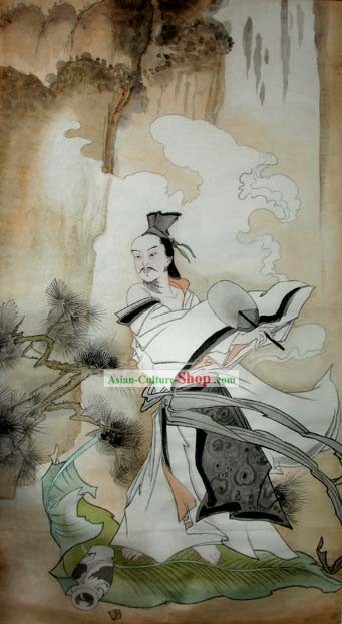 Pintura Tradicional China, Li Bai poeta se emborrachó