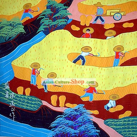 Pintura china Art Farmer - horario de verano