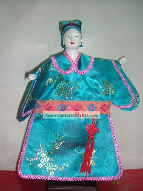 Clássico chinês Mão Handmade Scholar Puppet-Antiga