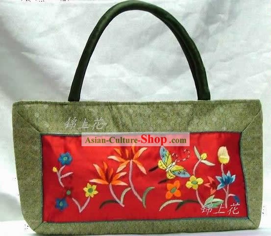 China Handmade Embroidery Flake Handbag