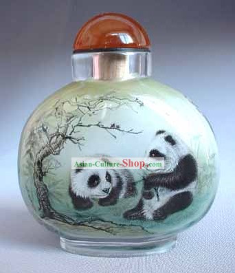 Tabatières dans la peinture chinoise animale Série-Panda Amis