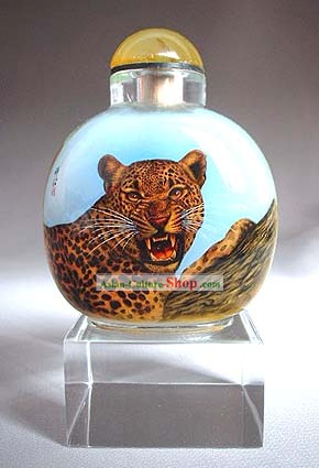 Snuff Bottles With Inside Painting Chinese Animal Series-Catamount