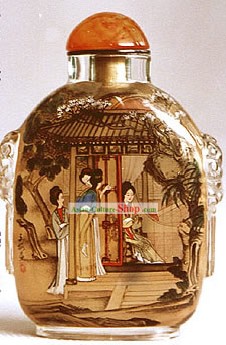 Snuff бутылки с внутренней картина Символы серии Женщины-Палас