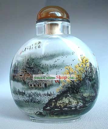 Snuff Bottles Mit Innen Gemälde Landschaft Series-Herbst