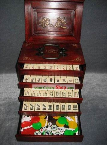 Chino clásico Mahjong conjunto (144 piezas)