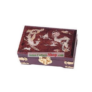 Palillos caja china y Jewel ataúdes-Dragon y Phoenix bendiga