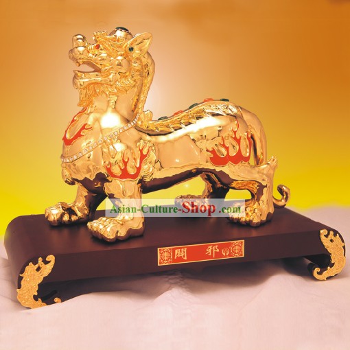 중국 클래식 골드 동상 - BI 샤오 (피하 이블)