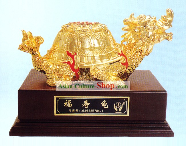 China Classic Gold Longevity and Good Fortune Tortoise