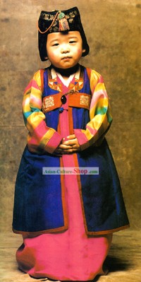 Traditionnel hanbok main-coréen pour les enfants