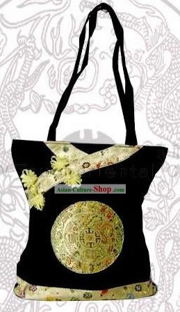 Cinese classico Handmade Silk Dragons Bag