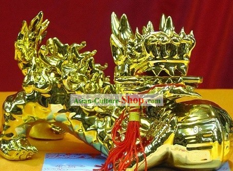 China Impresionante Rey León de Oro