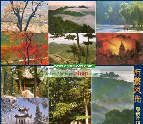 China clásico Yi Meng Escena Postales Set (10 piezas)