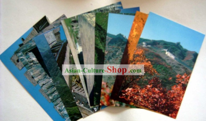 China Classic Great Wall Scene Postcards Set (10 Pieces)