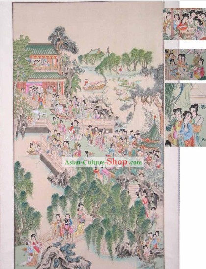 Pintura Tradicional China-Cientos de bellezas