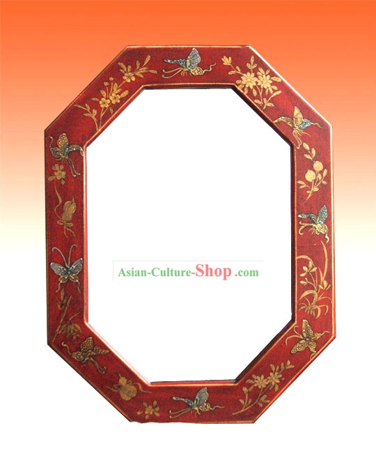 Chinese Ancient Palace Lucky Red Mirror