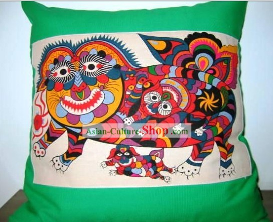 Chinese Classical Fok Cushion-Tiger King