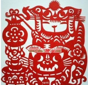 Paper Cuts chinoise Tiger Child Classiques-Lucky