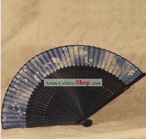 Chinese Carpenter Tan 100 Percent Hand Made Wooden Match Wishes Fan