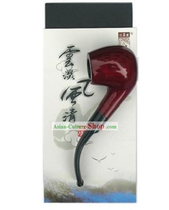 Chinese Carpenter Tan 100 Percent Hand Made Tabcco Pipe Gift Package