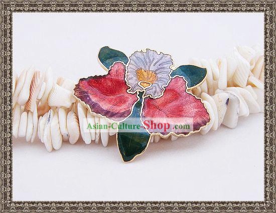 Chinese Cloisonne Brooch-Blooming