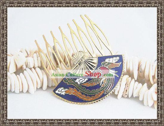 Chinese Classic Cloisonne Hairpin-Phoenix