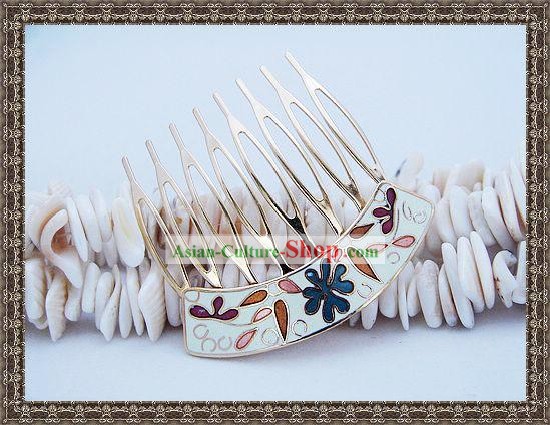 Chinese Classic Cloisonne Hairpin-White Princess