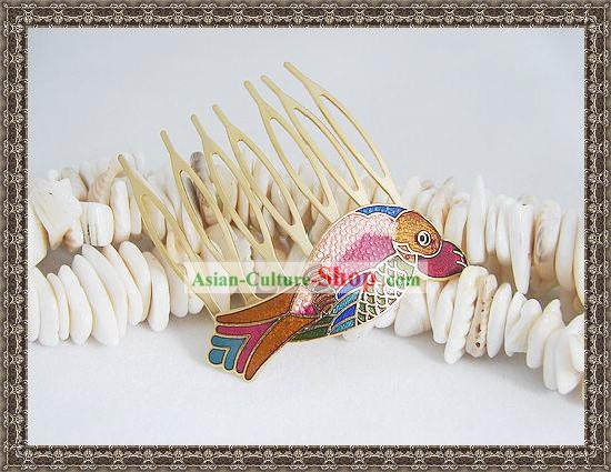 Chinese Classic Cloisonne Hairpin-Fish Princess